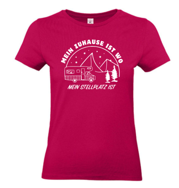 T-Shirt "Zuhause ist, wo mein Stellplatz ist"